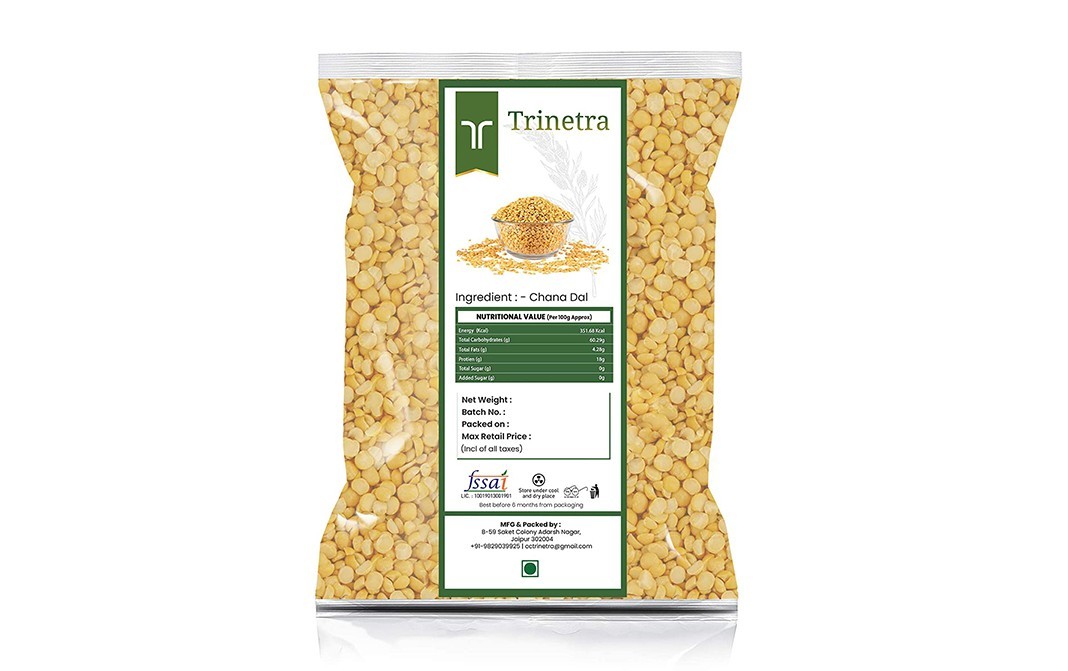 Trinetra Chana Dal    Pack  3 kilogram